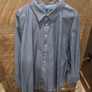 Stafford Men's Slate Blue Dress Shirt